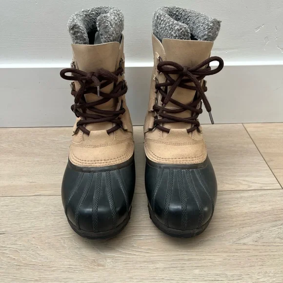 Sorel | Shoes | Sorel Tan And Black Rain Snow Boots  display picture 2